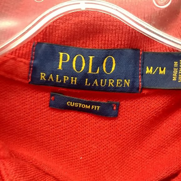 Ralph Lauren Mens Red Polo T-Shirt - Picture 4 of 8